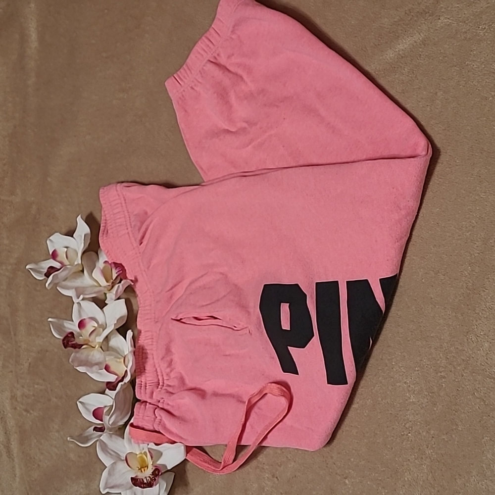 Cropped PINK Victoria's Secret Joggers - Picture 4 of 13